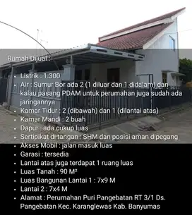 Rumah Dijual Masih Baru