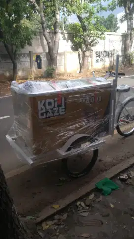 Gerobak cofe sepada biasa uk box 100x60x60 oval