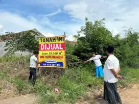 Dijual segera tanah di Jl. Raya Cibarusah Cikarang Bekasi SHM 29713 M²