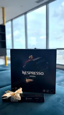 NESPRESSO Inissia Coffee Machine, Black (Mesin Kopi)