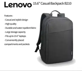 Tas Laptop Backpack Size 14 - 15.6 inch 210 ori 100% (Bawaan Laptop)