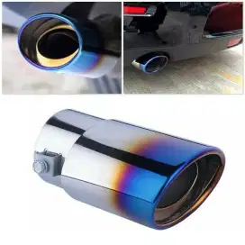 KAYROKE Cover Knalpot Mobil Modifikasi Muffler Cutter Burn Tailpipe