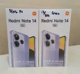Murah new Redmi Note 14  5G 8/256 & 12/512 grs resmi, bs kredit/bs TT