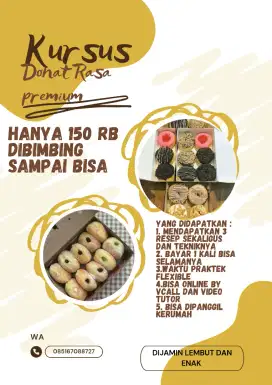 Kursus pembuatan donat