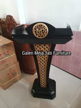 mimbar podium logo custum