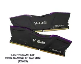 RAM DDR4 V-GEN TSUNAMI 8GB (2x4GB)