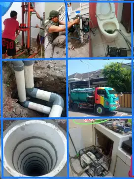 SEDOT WC SALURAN MAMPET SERVIS POMPA AIR KURAS TANDON SUMUR BOR