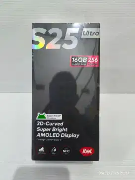 ITEL S25 Ultra 8+8/256 Gb Black Garansi Resmi 1 Th Fresh bs TT yah..