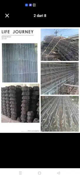 EKA BAJA Jual Tiang Slup jadi/Slup Balok Kolom Praktis & Cakar Ayam