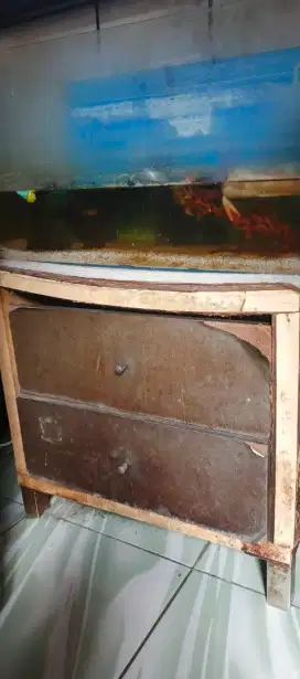 Aquarium + meja 40cmx60cm