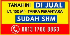 Tanah Dijual Murah Siap Bangun dengan luas 150 m2 sudah SHM.
