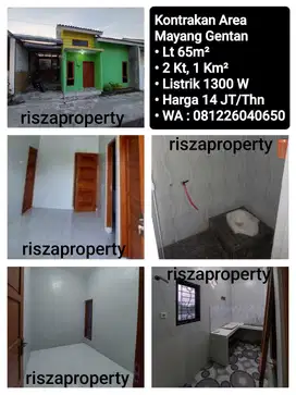 Kontrakan Rumah Area Mayang Gentan, Dekat Laweyan, Purwosari