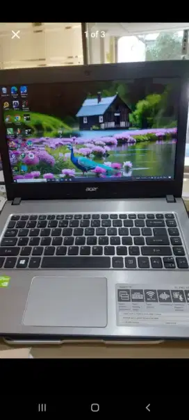 Laptop Acer Aspire E 14 kondisi istimewa