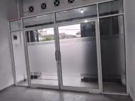Pintu kaca sliding ruangan, kantor alumunium