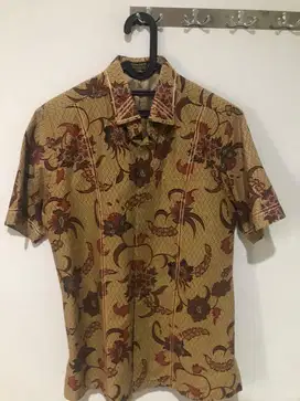 Batik Lengan Pendek Corak coklat size M