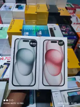 Iphone 15 128 baru dan segel garansi resmi ibox