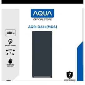 kulkas Aqua 1 pintu AQR-D225 (MDS) semi outo defrost MURAH