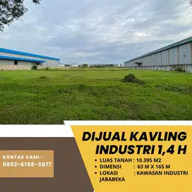DIJUAL CEPAT KAVLING INDUSTRI 1,4 Hektar