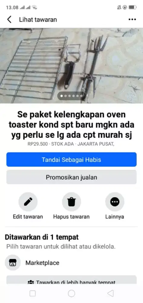 Se paket Kelengkapan oven toster mgkn sda yg perlu se lg ada cpt murah