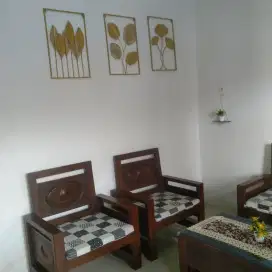 Di jual 1set kursi tamu kayu jati