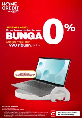 SEGAMPANG ITU CICILAN FREE 2X ANGSURAN BUNGA 0% MENGGUNAKAN HOMECREDIT
