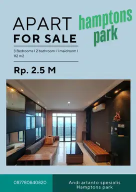 Spesialis apartement Hamptons park unit 3 bedroom combine