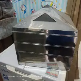 Kukusan Dimsum stainless kotak 2 susun