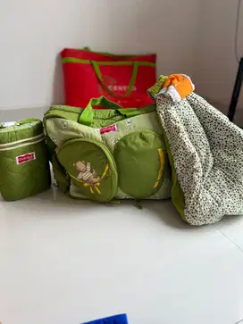 Paket komplit Diapers + gantungan,kelambu ayunan  bayi/anak 3in1