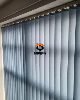 Gorden / tirai / tirai kantor / roller blind / vertical blind / krey