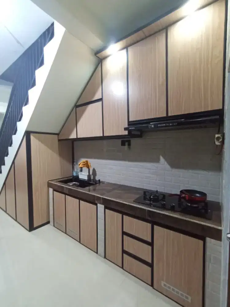 lemari kitchen set bebas costum