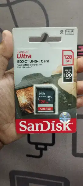 Memory Card Camera Sandisk 128GB Ultra 100MB/e Class 10