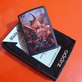 Zippo 49097 Anne Stokes Dragon Black Matte