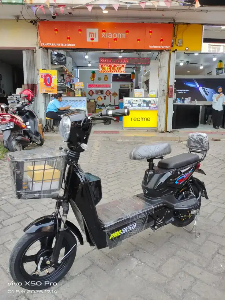Sepeda listrik prostreet lolipop black new bergaransi resmi