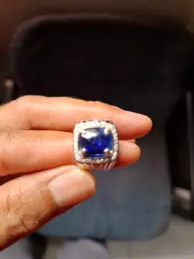 Cincin natural blue sapphire