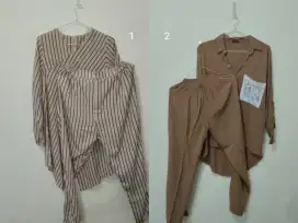 Baju Blouse wanita, 1 setel, muslim, katun dingin.