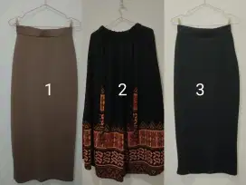Rok span, scuba, skrit. Rok payung mekar panjang, muslimah.