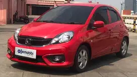 Low KM TDP 6,JT Honda Brio Satya 1.2 E Bensin-MT Merah 2017