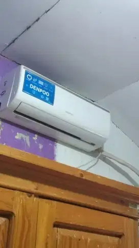 AC Denpoo 1/2 PK masih nempel tinggal coplot jamin dingin masih nego