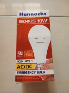 Lampu emergency 10 watt merk hannock