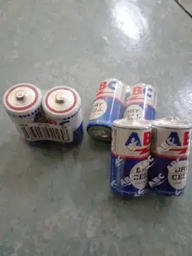 Baterai ABC Biru TYPE C Dry Cell R14C 2pcs Battery Size 1.5V