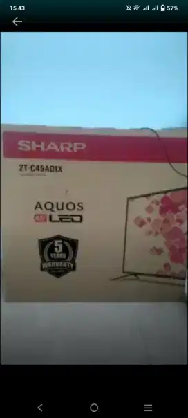 TV merek sharp baru 45 in