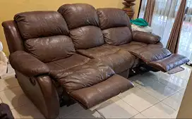 Sofa Kulit Coklat Muda