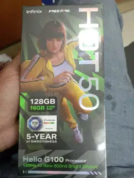 Infinix hot 50 8/128 black new garansi resmi