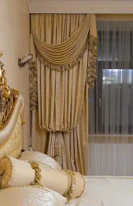 Jual tirai jendela gordyn hordeng gorden wallpaper dinding rollblind v