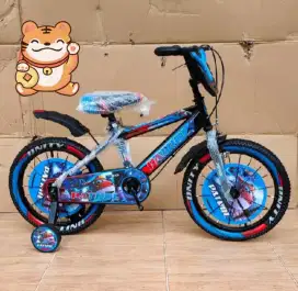 Sepeda Anak Cowok BMX Unity lengkap musik n lampu, UK16 18.