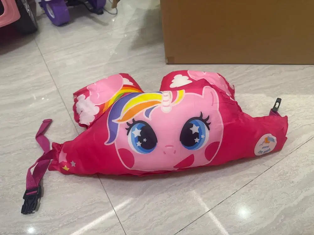 Pelampung anak unicorn pink merk kiddie splash