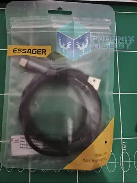 Kabel Type C  Essager Fast Charging Essager 100W LED Display 1m