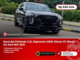 [PANORAMIC] Hyundai Palisade 2.2L Signature 2WD Diesel AT Black 2021