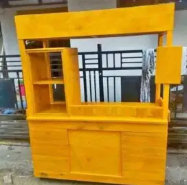Gerobak Booth Kayu Ukuran 1,5 Meter