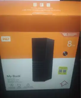 Harddisk Eksternal wd my book 8 tb garansi on 6-Oct-2027